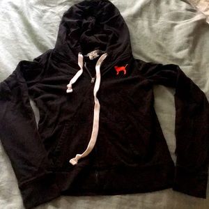 Pink Victoria’s Secret zip up hoodie